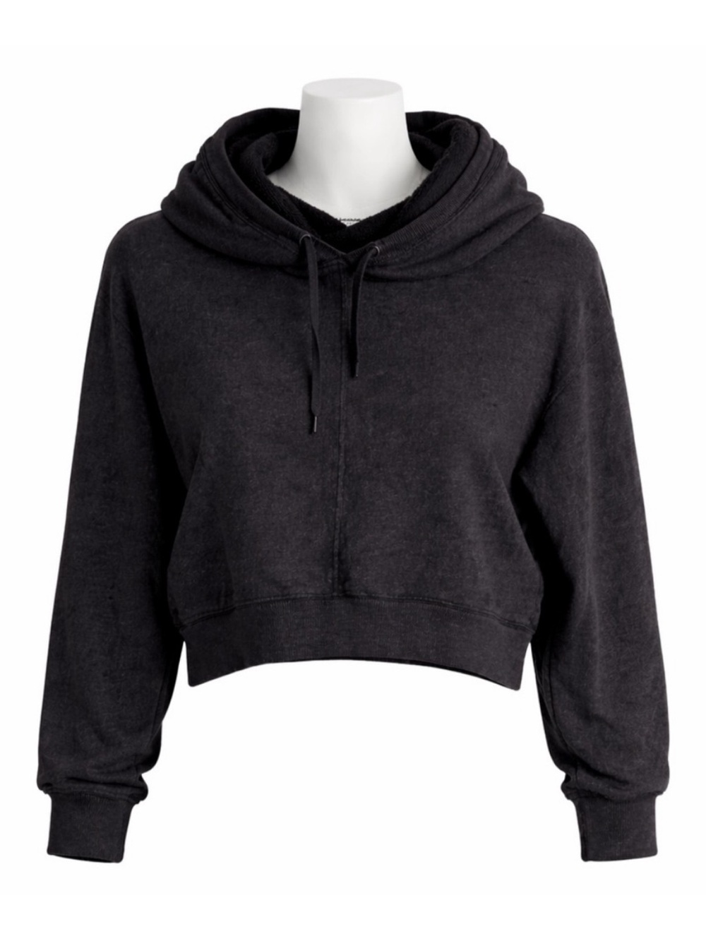 Size M Community Aritzia Women’s Cowl Neck Hoodie Cropped Sweatshirt Black